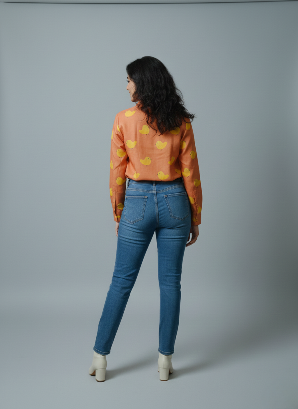 Full sleeve shirt printed cotton shirt for women Tweet Me Not- Casual and office wear