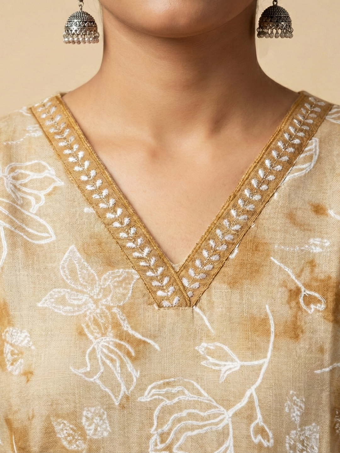 Swarna Dhara Kurta Set with Designer Dupatta (3-Piece) by Gray Parrot