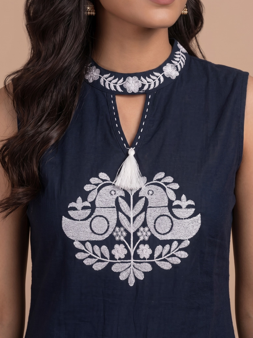 Cotton kurta set for women Neelika Kaadi - Festive and office wear kurta