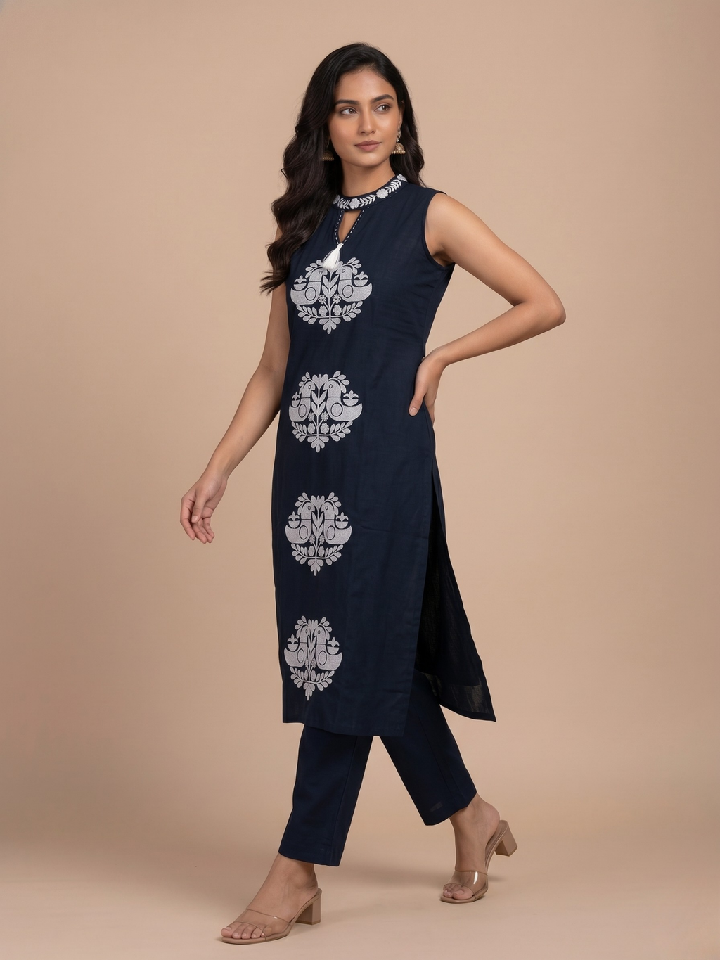 Cotton kurta set for women Neelika Kaadi - Festive and office wear kurta